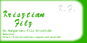 krisztian filz business card